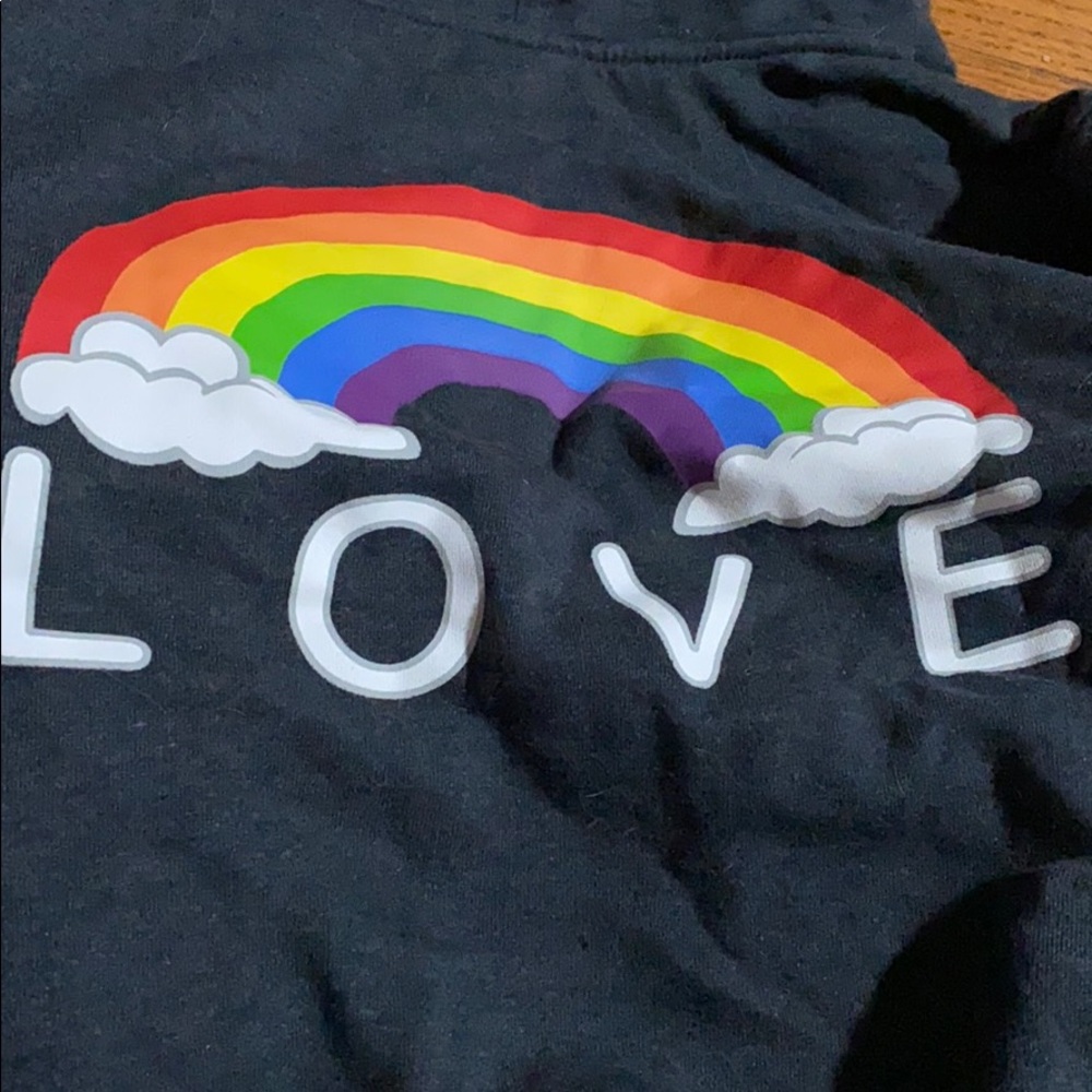 Grey pride zip up hoodie from target
